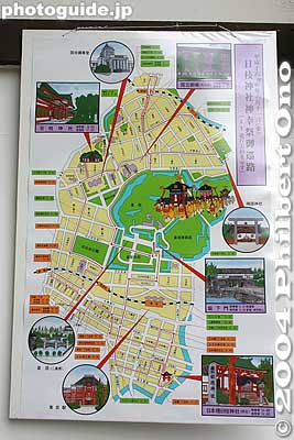 Map of Jinko-sai Route.
Keywords: tokyo chiyoda-ku hie jinja shrine sanno matsuri festival procession