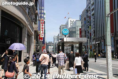 Ginza Station exit.
Keywords: tokyo chuo-ku ginza