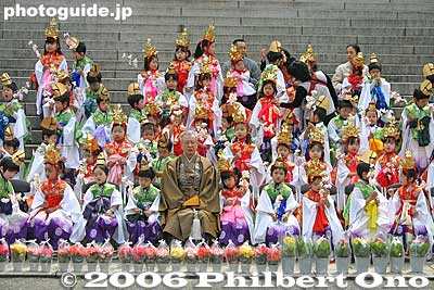 Children dressed for the chigo parade (photo session), Tsukiji Hongwanji, Tokyo
Keywords: tokyo tsukiji honganji buddhist temple jodo shinshu hanamatsuri japanchild