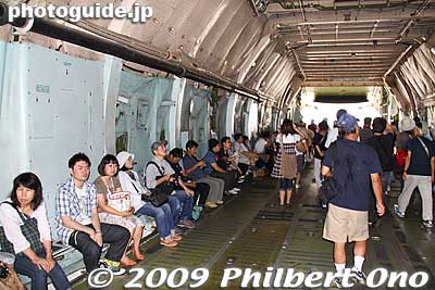 People could also sit and rest inside the C-5 Galaxy.
Keywords: tokyo fussa yokota united states usa air base force military japanese-american japan america friendship festival airplanes jets aircraft 
