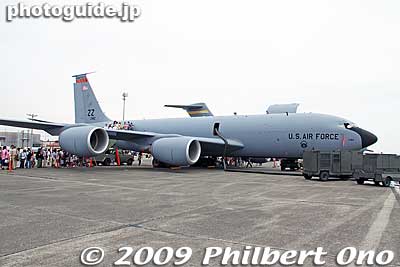Next to the C-17 Globemaster III was this refueling plane called the KC-135 Stratotanker made by Boeing.
Keywords: tokyo fussa yokota united states usa air base force military japanese-american japan america friendship festival airplanes jets aircraft 