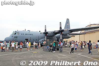 C-130 Hercules.
Keywords: tokyo fussa yokota united states usa air base force military japanese-american japan america friendship festival airplanes jets aircraft 