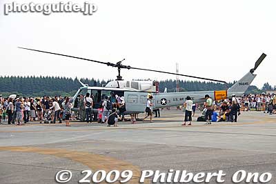 Now for the helicopters. A bunch of them were on display, including this Huey.
Keywords: tokyo fussa yokota united states usa air base force military japanese-american japan america friendship festival airplanes jets aircraft helicopters 