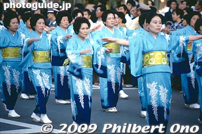 Minyo Nagashi folk dancing at Hachioji Matsuri, Tokyo.
Keywords: tokyo hachioji matsuri festival floats dancers