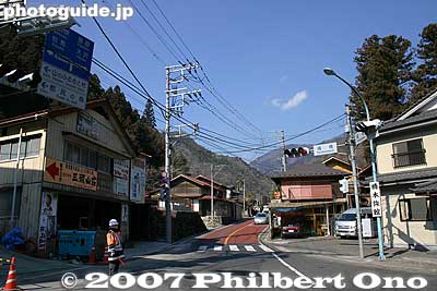 Main intersection in central Hinohara
Keywords: tokyo hinohara-mura village