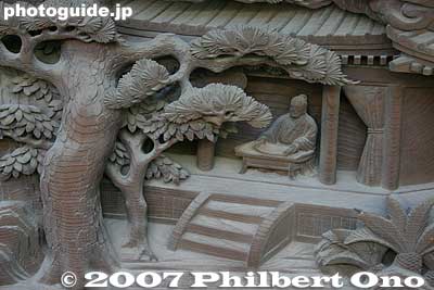 Keywords: tokyo katsushika-ku ward shibamata taishakuten temple wood carvings sculpture