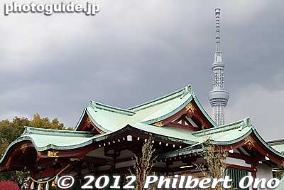 Kameido Tenjin Shrine and Tokyo Sky Tree.
Keywords: tokyo koto-ku kameido tenmangu tenjin shrine jinja skytree