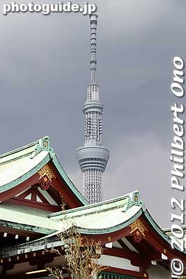 Kameido Tenjin Shrine and Tokyo Sky Tree.
Keywords: tokyo koto-ku kameido tenmangu tenjin shrine jinja skytree japanbuilding