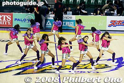 Keywords: tokyo koto-ku ward ariake Colosseum Coliseum pro basketball game tokyo apache cheerleaders dance team women girls