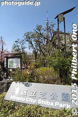 Adjacent to Zojoji Temple, Shiba Park has cherry blossoms, views of Tokyo Tower, Toshogu Shrine and the Maruyama Tumulus. 芝公園
Keywords: tokyo minato-ku shiba koen park