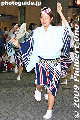 Kokubunji-ren from Kokubunji. 国分寺連（国分寺）
Keywords: tokyo mitaka awa odori dancers matsuribijin festival women 