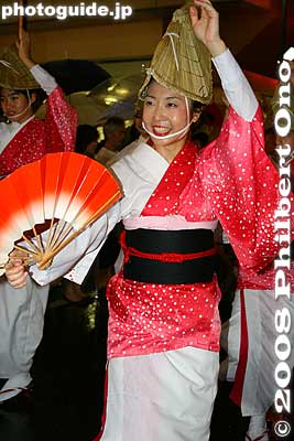 Keywords: tokyo nerima-ku nakamurabashi awa odori dance matsuri festival dancers women kimono