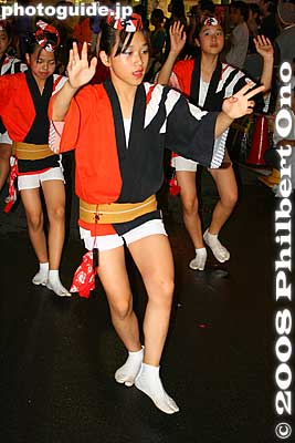 Keywords: tokyo nerima-ku nakamurabashi awa odori dance matsuri festival dancers children girls kimono