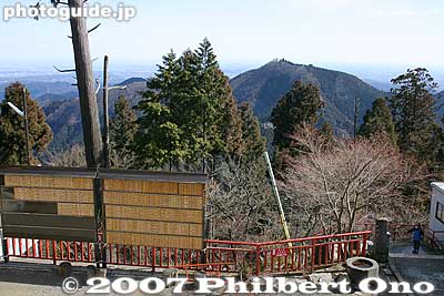 View from the shrine, not much.
Keywords: tokyo ome mitakesan mt. mitake mountain hike hiking shinto shrine