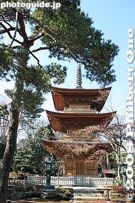 Three-story pagoda
Keywords: tokyo setagaya-ku ward gotokuji buddhist zen soto-shu temple pagoda