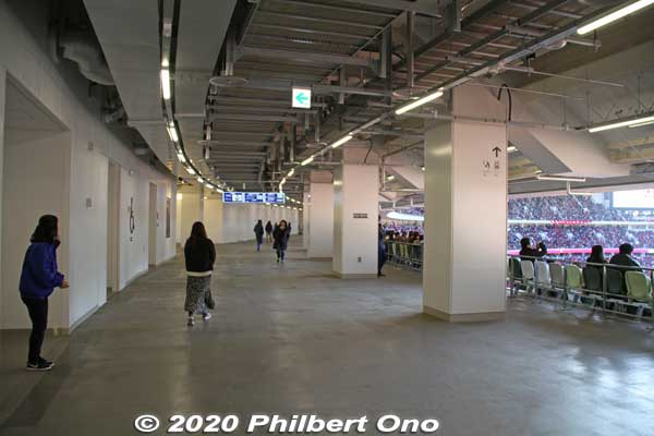 2nd tier concourse (3rd floor) does not have any crosswinds.
Keywords: tokyo shinjuku olympic national stadium soccer football
