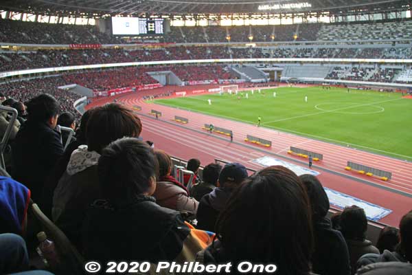 On Tier 2, view from the Back Stand, Block 241, nearer to the North Stand.
Keywords: tokyo shinjuku olympic national stadium soccer football