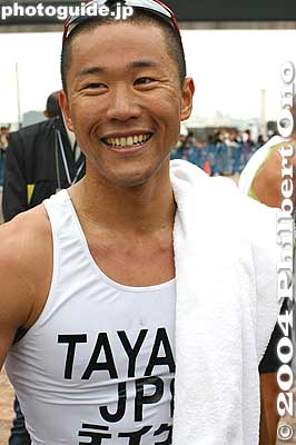 Hirokatsu Tayama, winner
Keywords: tokyo minato-ku odaiba triathlon swimming cycling marathon