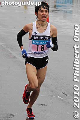 Fifth place is ADACHI Tomoya (#18) for 750,000 yen in prize money.
Keywords: tokyo marathon 2010 