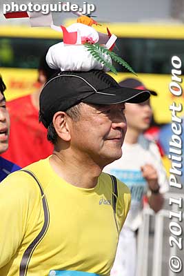 New Year's kagami-mochi.
Keywords: tokyo koto-ku marathon runners big sight finish line 