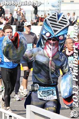Best Costume of the day.
Keywords: tokyo koto-ku marathon runners big sight finish line 