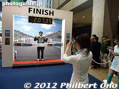 Picture-taking booth.
Keywords: tokyo koto ward big sight marathon expo 2012