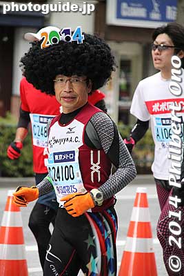 The 8th Tokyo Marathon was held on Feb. 23, 2014. As usual, many runners wore costumes. These photos were taken near Suitengu Station.
Keywords: Tokyo Marathon