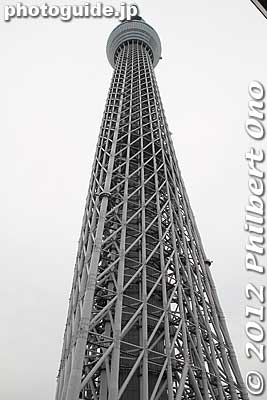 Tokyo Skytree has a unique curving side.
Keywords: tokyo sumida ward sky tree tower