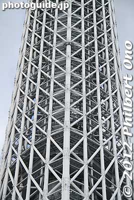 If you look closely, you can see stairs winding around the tower.
Keywords: tokyo sumida-ku ward sky tree tower