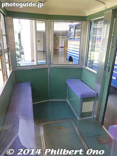 Inside Nikko Tramway 200 series tramcar - No. 203, built in 1950.
Keywords: tokyo sumida-ku tobu museum train railway railroad