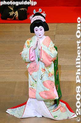 Keywords: tokyo taito-ku ward asakusa odori dance geisha festival women japanese kimono stage entertainment