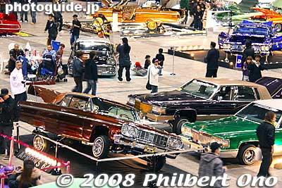 This was the final show of the Japan Tour in 2008. There were over 150 cars displayed at the show. Admission was 4,000 yen at the door.
Keywords: tokyo chiba makuhari lowrider car show automobile vintage 
