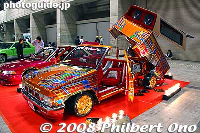 The cars were all glossy and colorful, very nice.
Keywords: tokyo chiba makuhari lowrider car show automobile vintage 