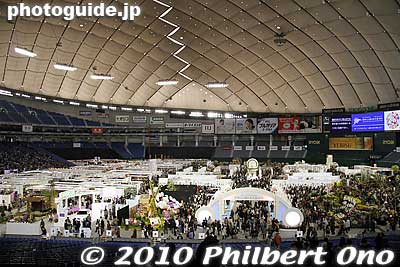 It was the show's 20th anniversary. The first show was held in 1991. Tokyo Dome's entire field was covered with orchids, orchid flower arrangements, orchid artwork, and stalls selling orchids.
Keywords: tokyo bunkyo-ku dome Japan Grand Prix International Orchids Festival show flowers 
