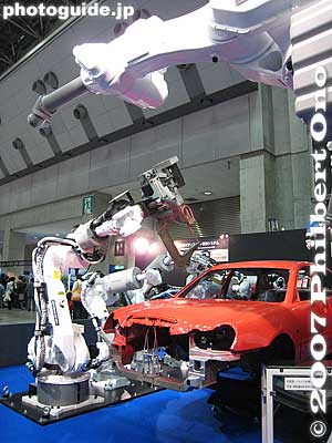 Industrial robots for auto manufacturing.
Keywords: tokyo robotics show fair trade humanoid robots