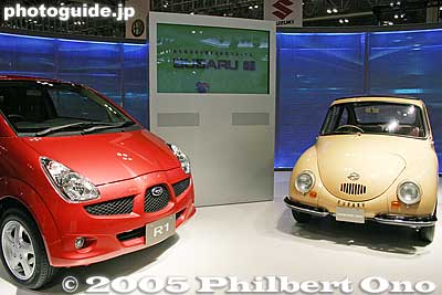Subaru R1 and Subaru 360
The new ladybug meets the old.
Keywords: tokyo motor show makuhari messe chiba car automobile