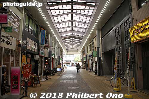 Shopping arcade near Tottori Station.
Keywords: tottori