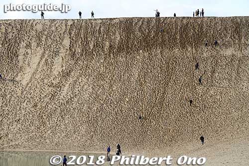 Looks steep.
Keywords: Tottori sand dunes sakyu