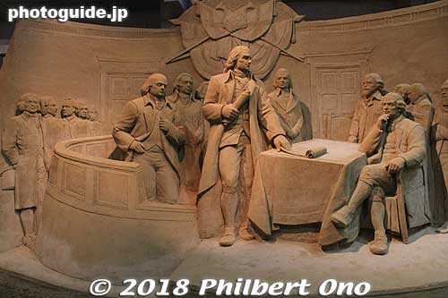 Signing the Declaration of Independence.
Keywords: tottori Sand Museum sculptures