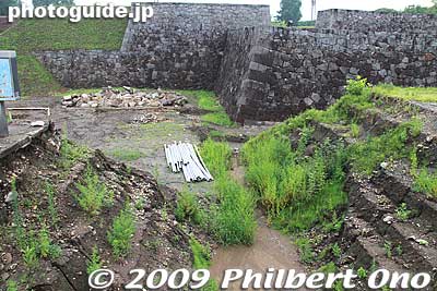 Still renovating the stone walls.
Keywords: yamagata castle kajo park 