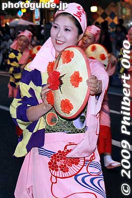 Lovely Yamagata hanagasa dancer.
Keywords: yamagata hanagasa matsuri festival tohoku flower hat dancers woman girls women kimono matsuribijin