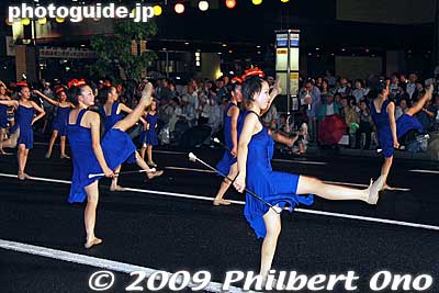 Cheerleaders too
Keywords: yamagata hanagasa matsuri festival tohoku flower hat dancers woman girls women kimono 