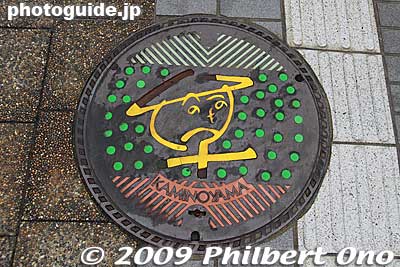 Kaminoyama's manhole design does not have a castle motif. Yamagata Pref.
Keywords: yamagata Kaminoyama Castle onsen hot spring manhole