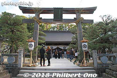 Shoin Jinja Shrine torii.
Keywords: yamaguchi hagi yoshida shoin jinja shrine