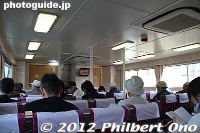 Inside the hydrofoil boat for Ozushima island.
Keywords: yamaguchi ozushima island kaiten human manned torpedo suicide