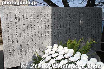 Names of kaiten pilots who died.
Keywords: yamaguchi ozushima island kaiten human manned torpedo suicide memorial museum
