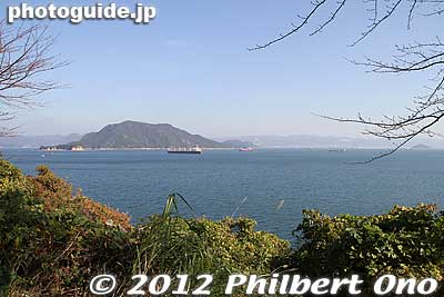 View of Seto Inland Sea from the museum.
Keywords: yamaguchi ozushima island kaiten human manned torpedo suicide memorial museum
