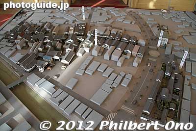 Scale model of Yanai's traditional townscape.
Keywords: yamaguchi yanai traditional townscape